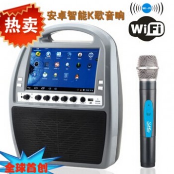 安卓K歌音响 上网扩音机 WiFi扩音器 无线K歌安卓音响 声王HD128图1