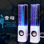 水舞水晶七彩灯音响音乐喷泉喷水音箱不倒翁水舞 低音炮迷你音响