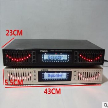 EQ665均衡器hifi发烧家用EQ均衡调音器双10段立体声 高中低音调节图3