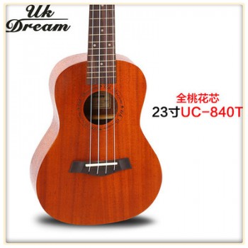 24寸全桃花芯古典头ukulele乌克丽丽小吉他 夏威夷木吉他UC-840T