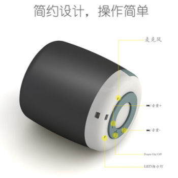 新品上市S1黑色插卡重低音便携蓝牙手机音箱 金属迷你音箱图3