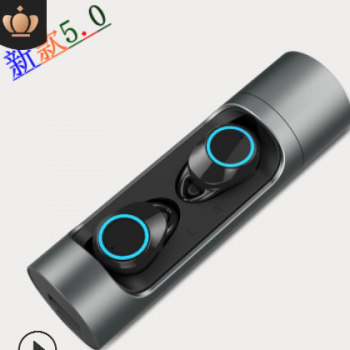 跨境新款tws无线蓝牙5.0耳机X8 音量加减双耳通话7级防水应急充电