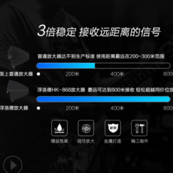 专业无线U段话筒信号天线放大器接收增幅强800米一拖四麦克风演出图2
