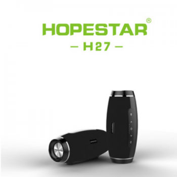 HOPESTAR-H27工厂直销蓝牙音箱 便携插卡双喇叭1+1 六级防水 FM