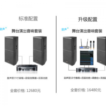 KingAudio/皇声 双15寸舞台音响 专业户外会议婚庆演出音箱套装图2