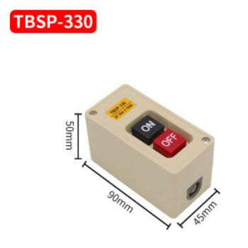 TBSP-315三相15A启动两键按钮开关TBSP-330防水30A动力押压扣开关图2