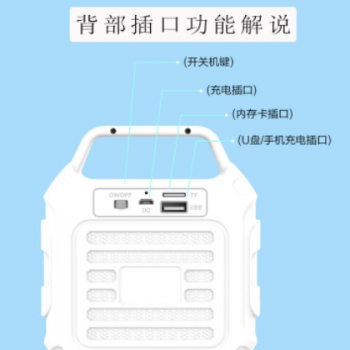 聆动迷你A30无线插卡NFC蓝牙5.0户外音响 蓝牙音箱 收音机U盘播放图2