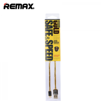 Remax 5S6s黄金手机数据线 2.1A快充充电线 安卓MicroUSB快充线图2