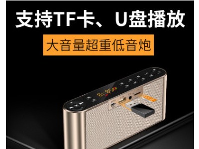 小霸王D98无线蓝牙音箱户外便携低音炮迷你FM收音机小音响图3