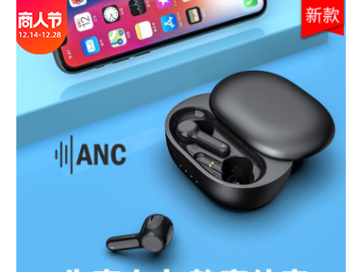 TWS ANC耳塞式通话降噪蓝牙耳机5.0超长待机续航游戏无线耳机私模