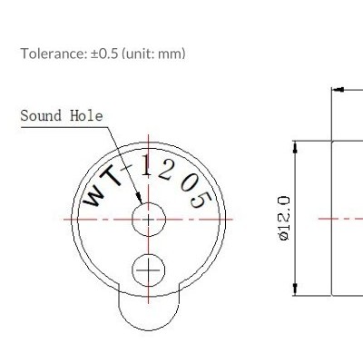 soberton  WT-1205  蜂鸣器 喇叭 12*9MM 原装进口图4