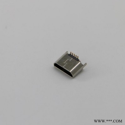 万骏达供应MICRO USB 5P立贴5.0H 立式贴片短体蓝牙耳机 TWS尾插 欢迎来电咨询