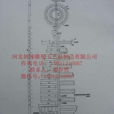 仿古铜大炮雕塑厂家 青铜车轮铸造 吹喇叭人物雕塑 铜鼓塔刹铜雕制作图5