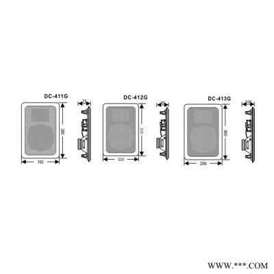 中山公共广播全频嵌入式喇叭DC-411G/412G/413G图3