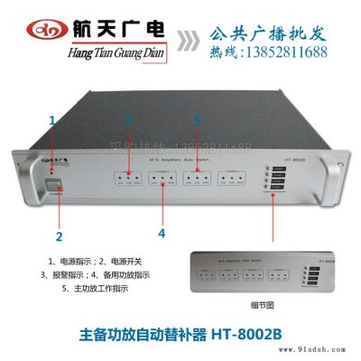 航天广电HT8002主备功放自动替补器校园广播系统英语教学考试图2