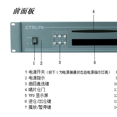 CTRLPA   CT1301C   CD机/MP3播放器  公共广播 校园广播 智能广播 数字公共图2