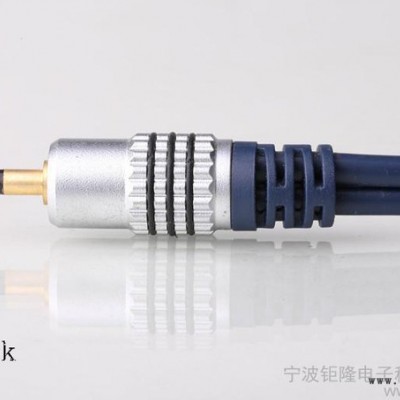 HENTEK JL-HCB04 RCA 音视频线 家庭影院 同轴线 镀金 金属头图3