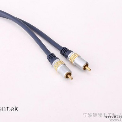 HENTEK JL-HCB01 RCA连接线  音视频线 同轴线 镀金 金属头图3