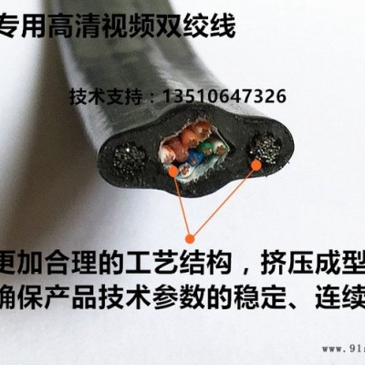 直销工程电梯专用视频线非屏蔽线8芯双绞线随行网线监控线100米卷                真芯品质，放心选图2