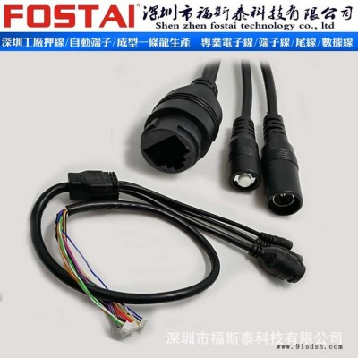 直销机尾线 OSD视频线 BNC音频线 RJ45同轴线 一拖三尾线图2