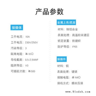 工业防水连接器HDC-HA-004-03重载连接器 4新卧式矩形插头插座 热道流公母对接航空插头 厂家直发图2