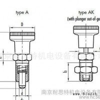 GN617(复位型旋钮柱塞GN617-10-AK-ni  台