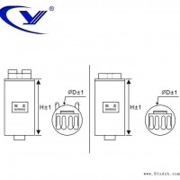 纯源【厂家批发】灯盘 赛福 宏邺电容器定制 CBB80 25uF 250VAC