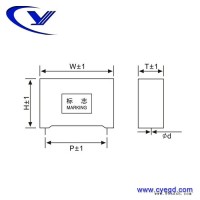 纯源【厂家批发】插针 针式 聚丙烯电容器定制MKP 2.2uF/275VAC 脚距27mm