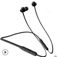 跨境热销 无线蓝牙耳机5.0立体声超长待机 防水颈挂脖式运动耳机