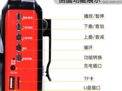 爱歌Q6商场促销教师上课导游地摊喊话扩音器大功率背带喊话器图2