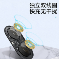 倍思 极简二合一无线充电器Pro版适用AirPods苹果充电器 15W快充